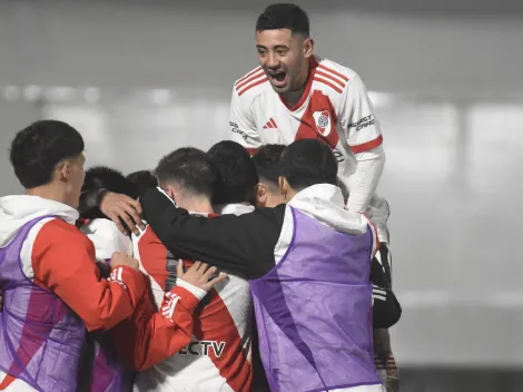 Juan Cruz Meza, hermano de Maxi y joyita de River, debutó en Reserva