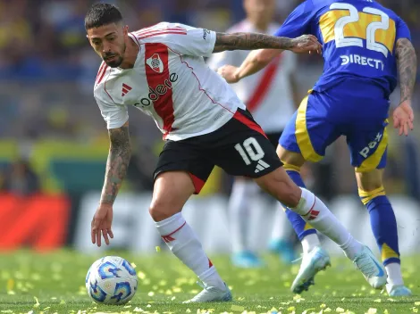 Atento River: Manuel Lanzini sintió un pinchazo y pidió el cambio