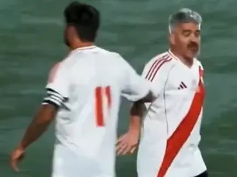 Espectacular: el video del Chori Domínguez jugando con micrófono en el Senior de River