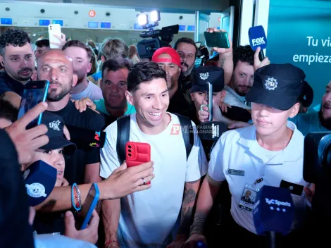 Montiel aterrizó en Ezeiza y se desbordó el aeropuerto: así fue su llegada