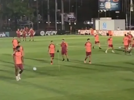 River entrenó en Paraguay antes de la final ante Talleres