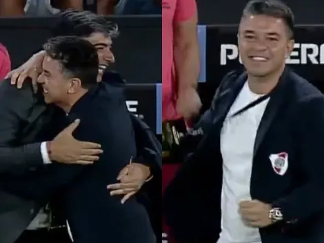 No se vio: la reacción de Gallardo al esfuerzo de Borja y el gol de Mastantuono