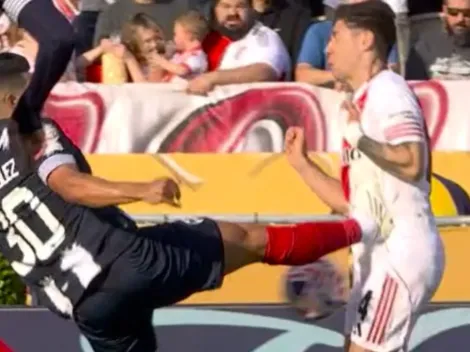 Polémica: el tremendo planchazo contra Montiel que el VAR omitió contra Monterrey