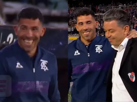 Ni así pudo: el chiste de Tévez a Gallardo que no se vio antes del partido