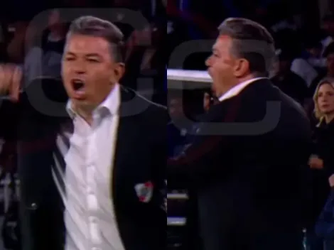 Se desahogó: así vivió Gallardo el gol de Meza ante Talleres