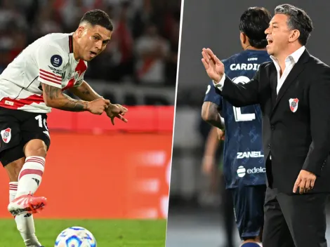 No se vio: el cruce de Gallardo con Juanfer en pleno partido