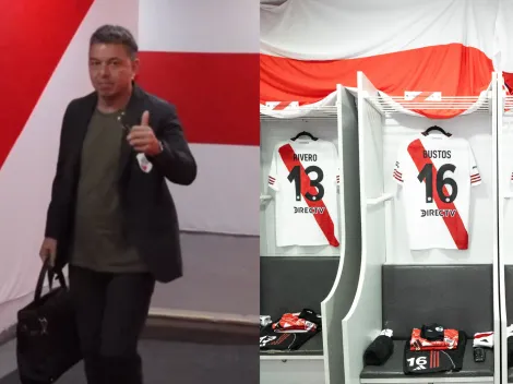 No pasó desapercibida: la decoración de River en el vestuario de La Bombonera