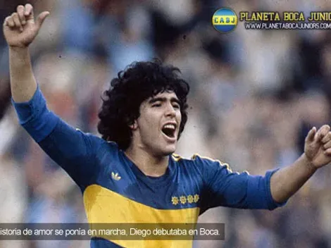 A 30 años del debut de Diego en Boca