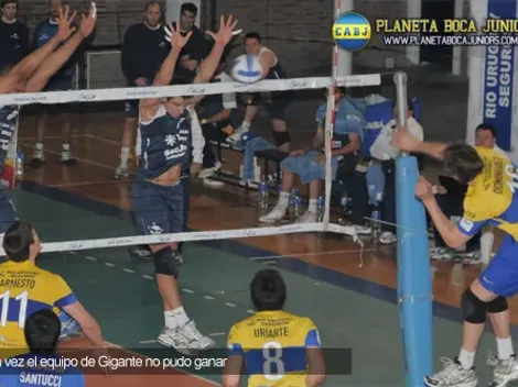 Caída de los chicos de voley