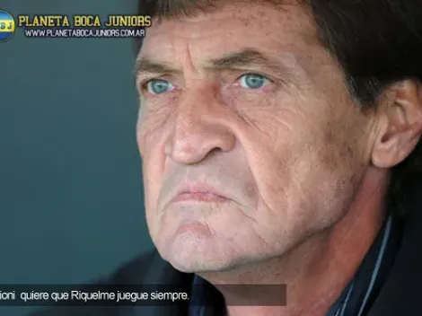 Falcioni: “Si Riquelme está bien, jugará frente a Olimpo y Zamora”