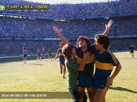 A 31 años del debut de Maradona en Boca