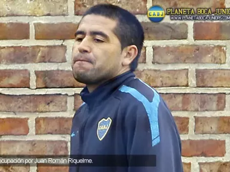 Alarma en Boca: Riquelme se retiró de la práctica