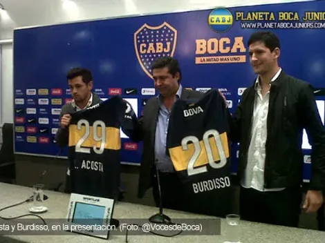 Acosta y Burdisso fueron presentados