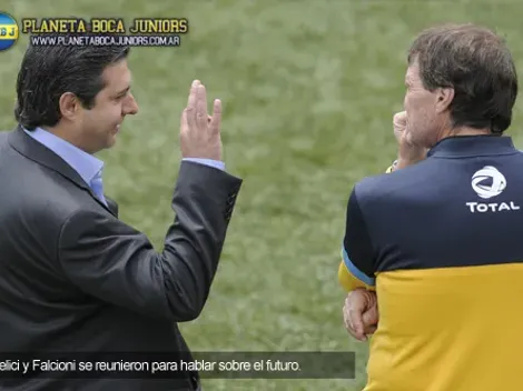 Reunión clave entre Angelici y Falcioni