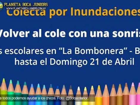 Boca solidario: Colecta de útiles