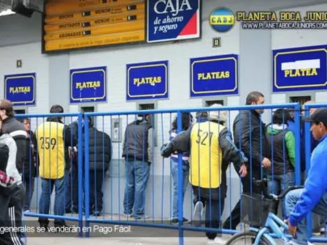 Venta de generales por ranking vs. San Lorenzo