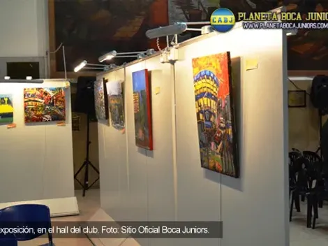 Se inauguró la muestra del concurso de manchas “La Bombonera”