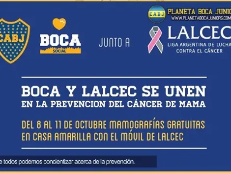 Boca, contra el cáncer de mama: Turnos gratuitos para mamografías