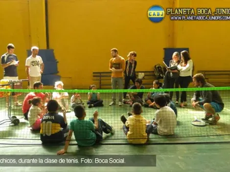 Boca Social: Arrancó el programa “Tenis como la Vida”