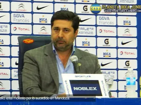 Angelici: “Más allá de los errores del árbitro, no se justifica lo que pasó”