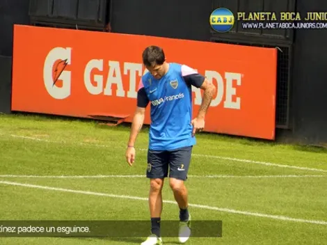 Martínez, con un esguince