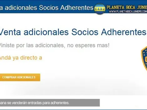 Venta de entradas para adherentes vs. Gimnasia (LP)
