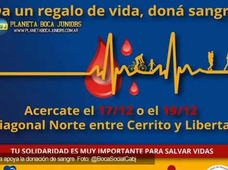 Boca Social: Regalá vida, doná sangre