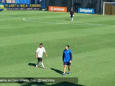 Riquelme sumó sus primeros minutos de fútbol