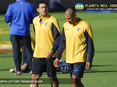 Riquelme y el “Cata”, con un trabajo especial