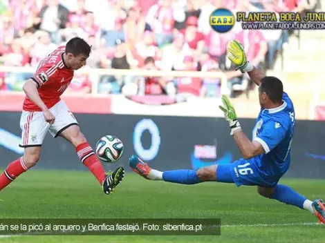 Gaitán festejó en Portugal