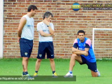 Parte médico: lo de Riquelme es sólo un golpe