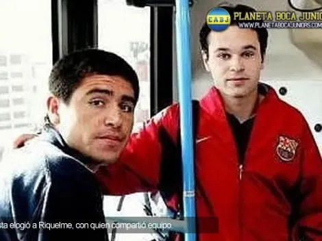 Iniesta: “Riquelme es un grande del fútbol”