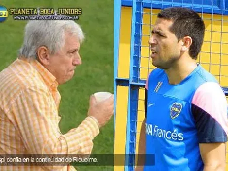 Crespi: “Riquelme se va a quedar un año y medio”