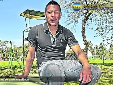 Chávez entrenó en el club