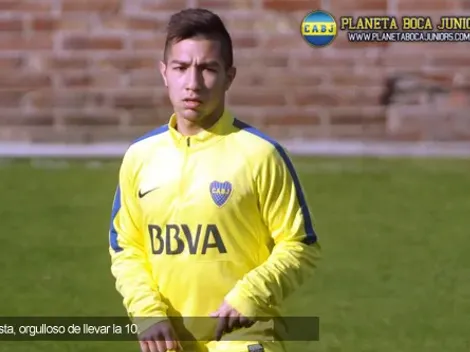 Acosta: “Es un orgullo llevar la 10 de Boca”
