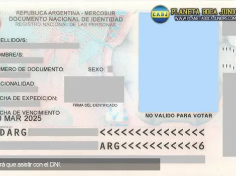 Al Superclásico, con DNI