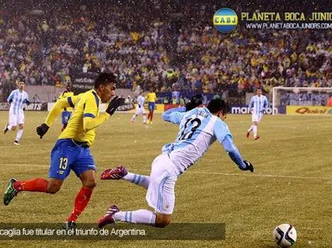 Roncaglia fue titular en el triunfo de Argentina