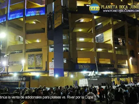 Sigue la venta de adicionales a platea vs. River