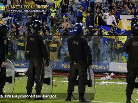 La clausura preventiva a la Bombonera, levantada