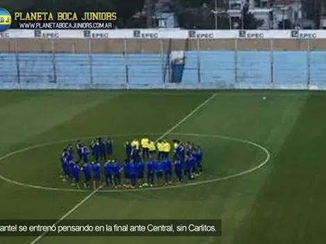 Boca se entrenó sin Carlitos