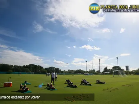 Concentrados ante River: Sin Gago, Pérez y Osvaldo