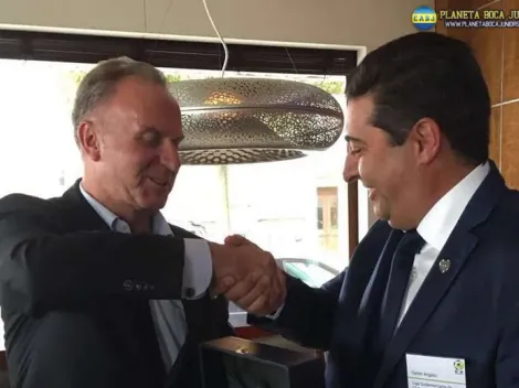 El “Tano” invitó a Rummenigge e Infantino a la Liga Sudamericana de Clubes