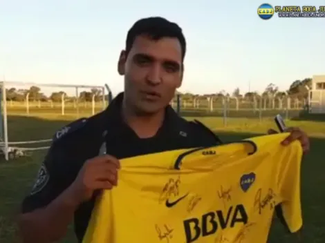 Un policía le pondrá el nombre de un jugador de Boca a su hijo
