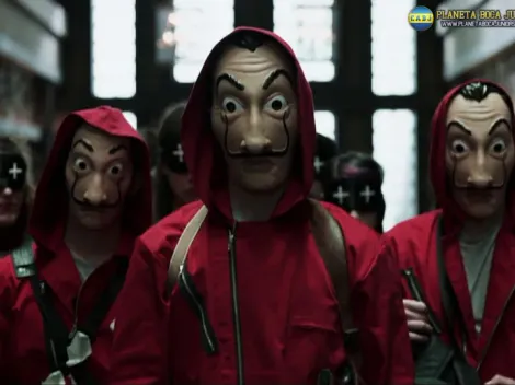 Un actor de La Casa Papel visitó al plantel de Boca