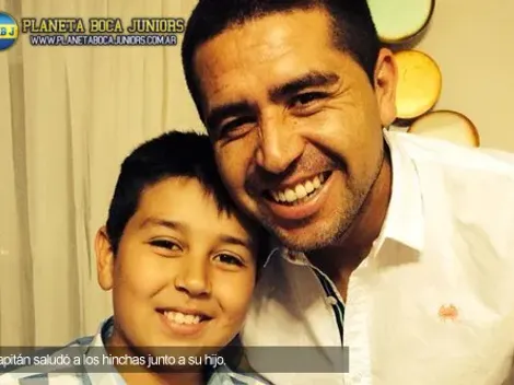 El hijo de Riquelme y su jugador favorito de Boca