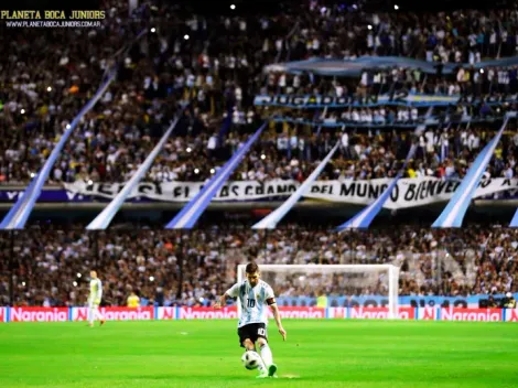 Messi, conmovido por el apoyo de La Bombonera