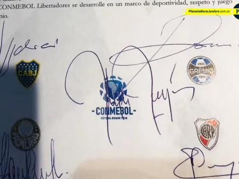 Los cuatro compromisos que firmaron Boca, River, Palmeiras y Gremio
