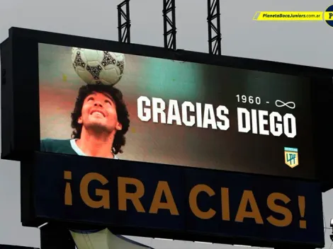 Tarde emotiva en La Bombonera: así fue el homenaje de Boca para Diego