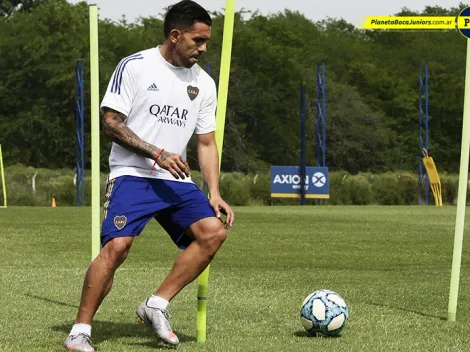 Tevez, a la par del grupo: ¿Juega el domingo?