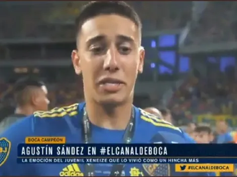 “Este era el sueño de mi vida” : Sandez rompió el llanto tras la consagración de Boca